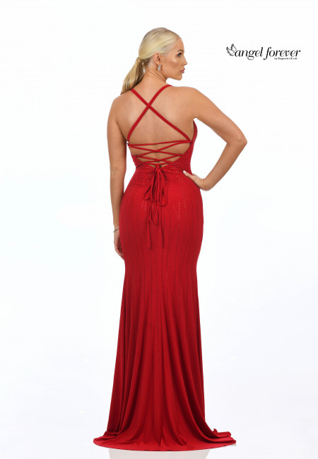 Angel Forever Red Jersey Prom Dress / Evening Dress